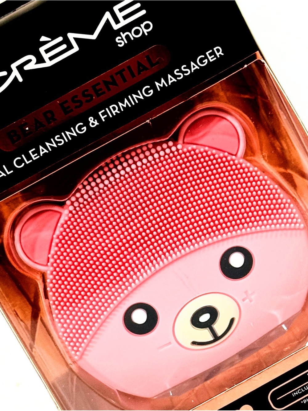 the Crème Shop Bear Facial Cleansing & Firming Massager - Pink NWT Gift Beauty